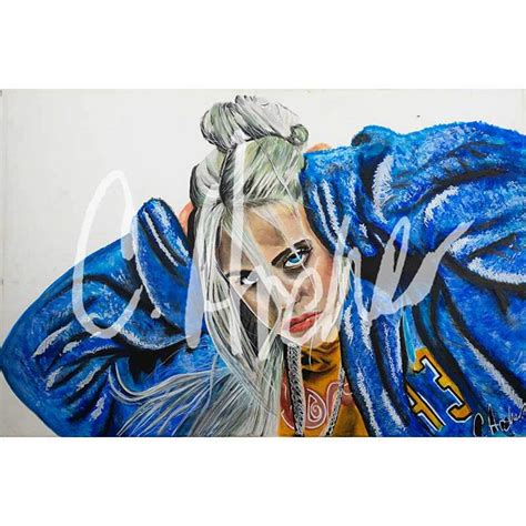 Billie Eilish Canvas Print Chyvonne Archer