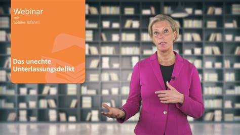 Webinarteaser Sr Das Unechte Unterlassungsdelikt Juracademy De Youtube