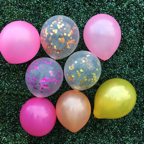 10 Unids Lote Mix Rose Gold Confetti Latex Globos Rosa 12 Pulgadas