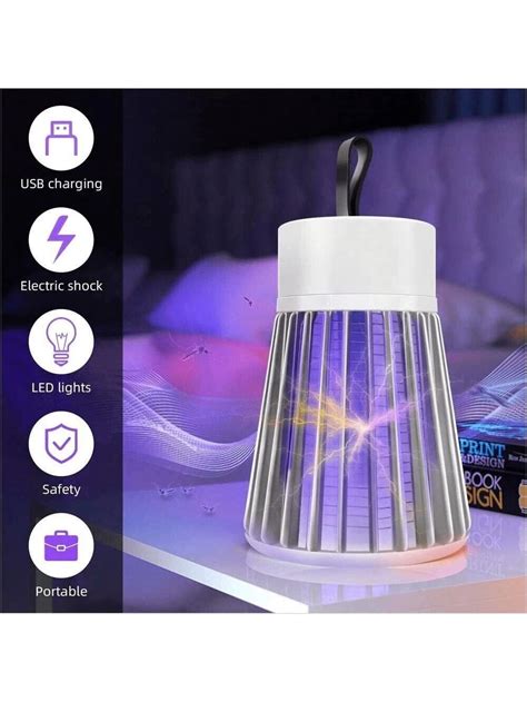 1 pièce Lampe tueur de moustiques électrique avec choc électrique