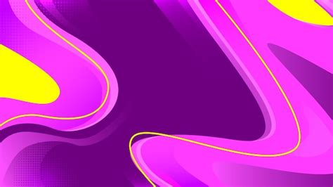 Premium Vector Magenta Abstract Background With Yellow Lines Accent