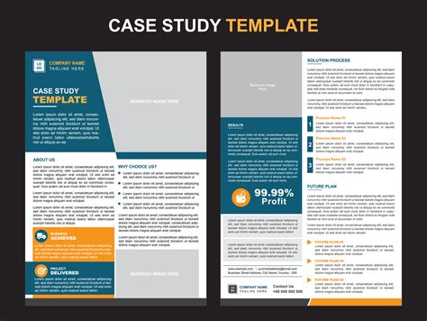 Case Study Template Design for Your Business 27297964 Vector Art at ...