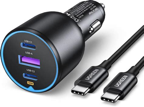 Ugreen W Cargador De Coche Usb C Con M W Cable Usb C Cargador