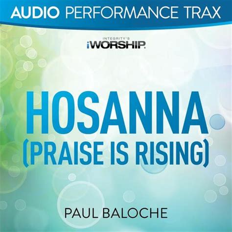 Paul Baloche Hosanna Praise Is Rising Original Key With Background