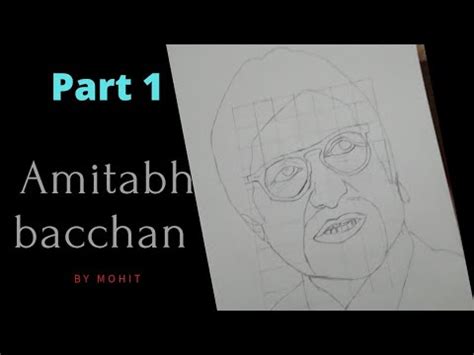 How To Draw Amitabh Bachchan Outline Step By Step Video Tutorial YouTube