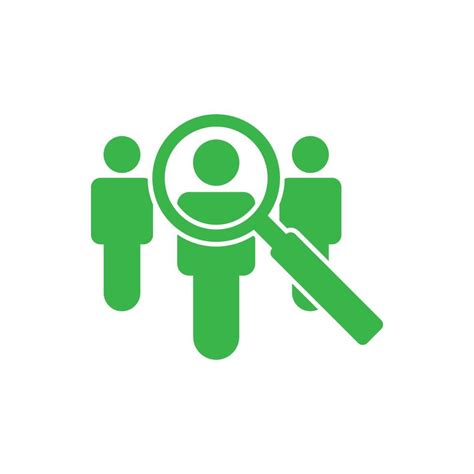 Eps Green Vector Recruitment Search Job Vacancy Icon Or Logo Isolated