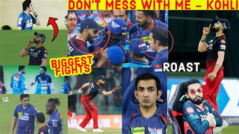 Virat Kohli Vs Gautam Gambhir 😈😈 Kohli And Naveen Ul Haq Fight Rcb Vs