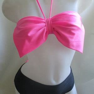 Sexy Pink Bow Brazilian Cheeky Swimming Shorts Panties Big Bow Cheeky Bikini Bow Knickers Bow