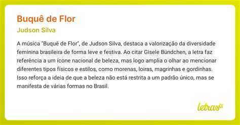 Buque De Flor Musica - Significado da música BUQUÊ DE FLOR (Judson Silva) - LETRAS.MUS.BR