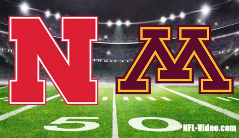 Nebraska vs Minnesota Football Week 1 2023 Full Game Replay NCAA ...