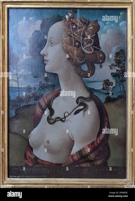 Portrait De Femme Dit De Simonetta Vespucci By Piero Di Cosimo