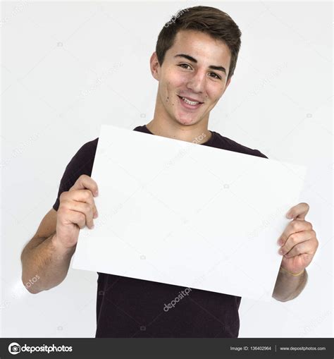 Person Holding Blank Paper