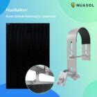 NuaFix Balkongelände Halterung rund für 2 Solarmodule NUASOL