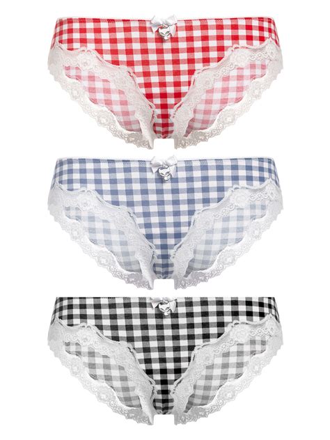 Pussy Deluxe Plaid 3er Set Damen Panty Set Mehrfarbig NAPO Shop Der Offizielle Nastrovje
