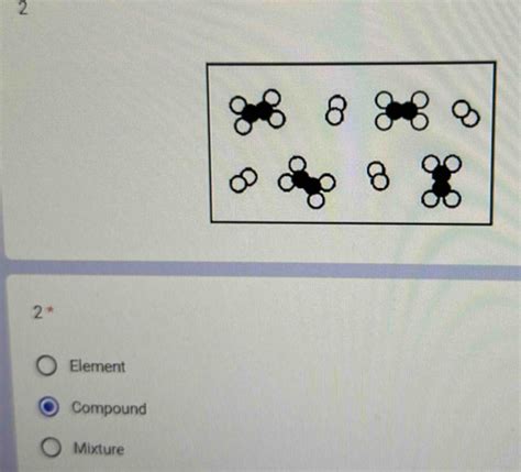 Solved 2 2 Element Compound Mixture Algebra