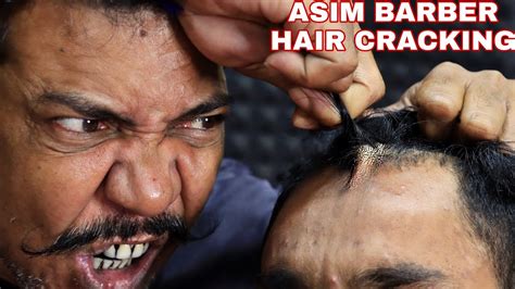 The Amazing Hair Cracking By Asim Barber Head Massage And Hair