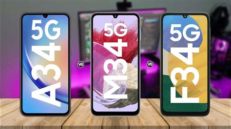 Samsung Galaxy A34 Vs M34 5g Vs F34 5g Youtube