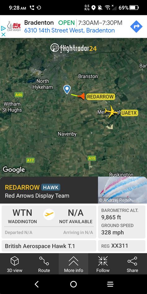 Red Arrow Display Team : r/flightradar24