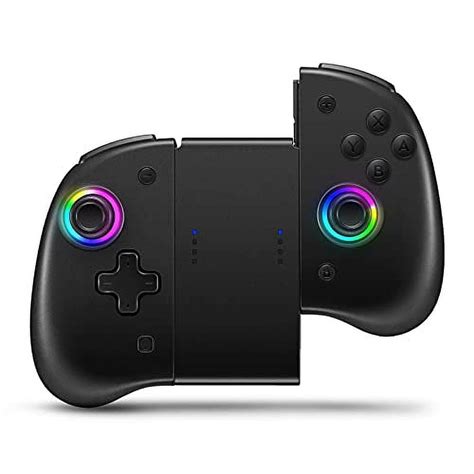 Joypad Controller, Wireless Joycon Support 8 Color Adjustable Led, Wake ...