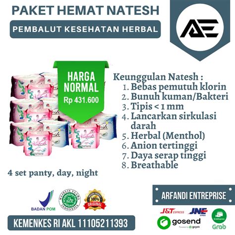 Jual Jual Rugi Promo Natesh Pantyliner Day Night Extra Long Varian