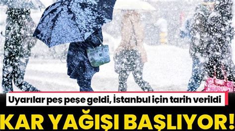 Kar ve kuvvetli yağışlar geliyor Meteoroloji tarih vererek illeri tek