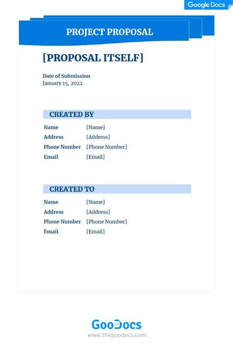 Free Project Proposal Template In Google Docs And Microsoft Word