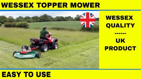 Topper Mower For Paddock Maintenance Wessex At110 Grass Topper Mower Youtube