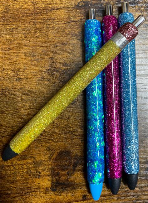 Glitter Epoxy Pen Etsy