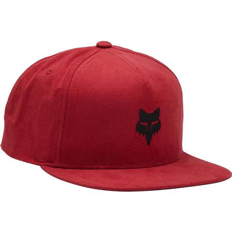 Fox Snapback Cap Core Fox Head Flame Red Maciag Offroad