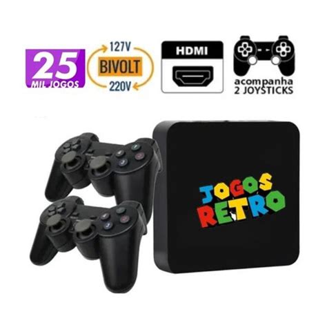 Console Video Game Retro 25 000 Jogos Clássicos 2 Controles Usb