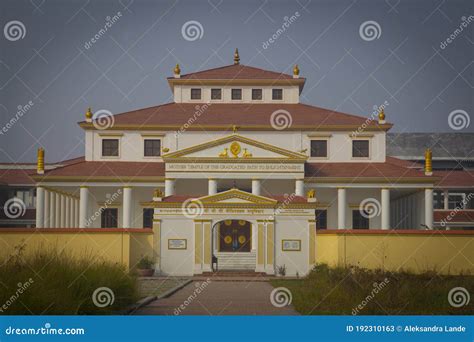 Temples in Lumbini, Nepal editorial stock photo. Image of reflection ...