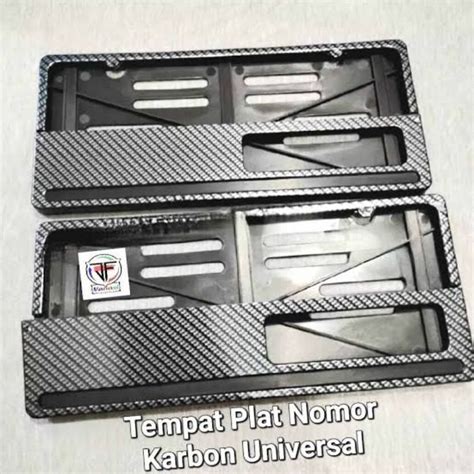 Jual Tempat Dudukan Plat Nomor Nomer Motor Carbon Karbon Universal