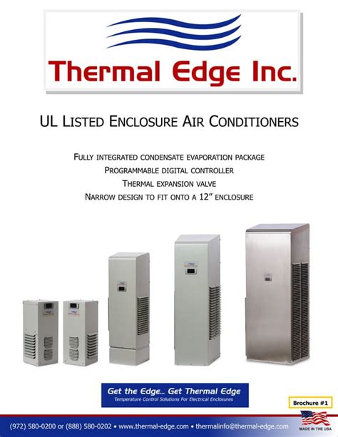 Thermal Edge Ul Listed Enclosure Acs Brochure Pdf