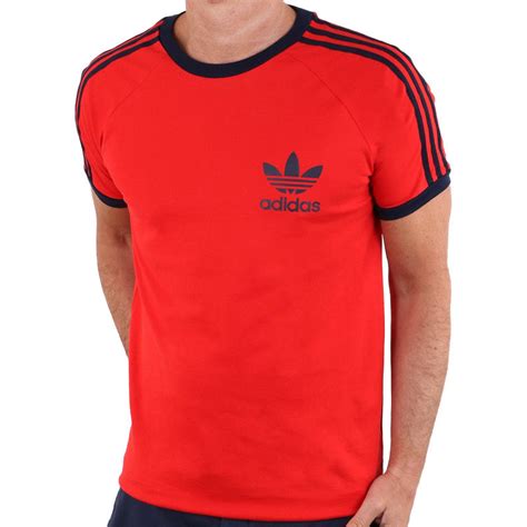 Adidas Originals Mens T Shirts Trefoil Logo California Retro Design Casual Tee Ebay