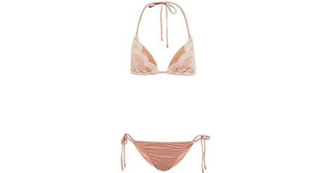 Zimmermann Synthetic Jeannie Jacquard Terry Bikini Lyst Uk