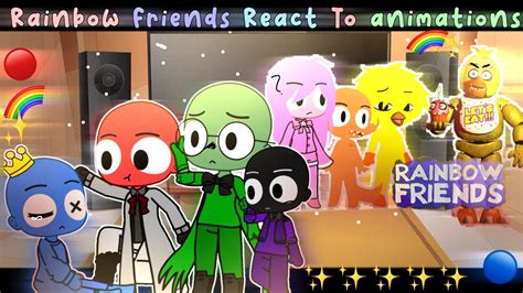 🌟🌈rainbow Friends React To Animations 💕🌈🌟 My Au ️⚡️🔥•~ Gacha