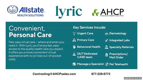 Lyric Telehealth Plan From Allstate Health Solutions YouTube