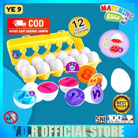 Jual Mainan Anak Edukasi Matching Egg Toys Mainan Anak Telur Angka