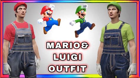 Gta Online How To Make Mario Luigi Outfit Tutorial Super Mario