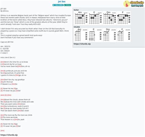 Chord Jet Sex Tab Song Lyric Sheet Guitar Ukulele Chordsvip