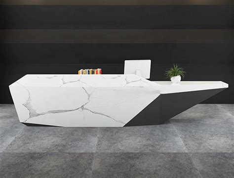 Fantastic Marble Reception Desk Unique Design Front Counter Front Desk