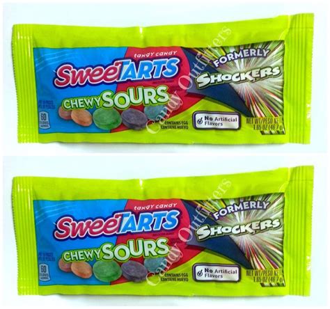 New Candy Sweetarts Chewy Sours Extreme Sour Candies 2 Packs