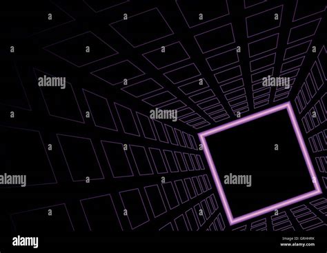 glowing neon square background stock vector image art alamy