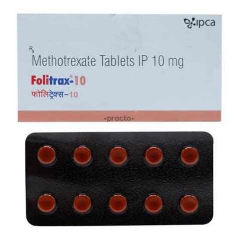 Folitrax 10mg Tablet At 500 Stripe Methotrexate Tablets In Nagpur