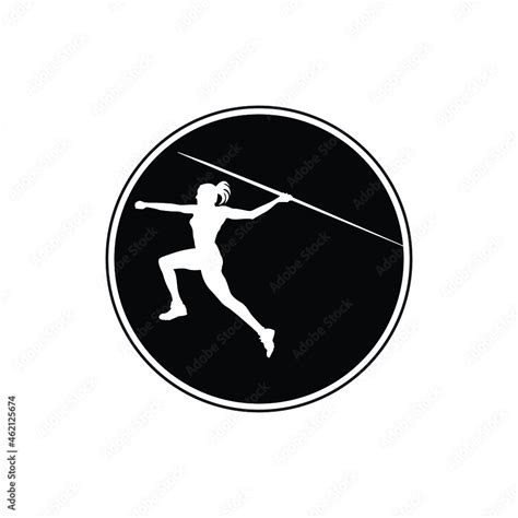 Javelin throwing Athlete. Javelin throw, athlete throwing, isolated ...