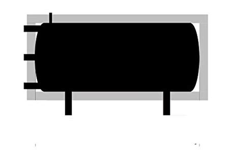Pufferspeicher 1000 Liter mit Isolierung liegende Ausführung