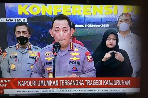 BREAKING NEWS Kapolri Tetapkan 6 Tersangka Tragedi Kanjuruhan