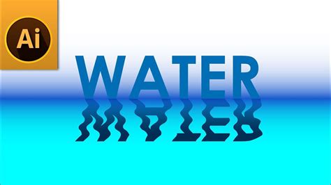 How To Create Water Reflection Text Effect In Adobe Illustrator