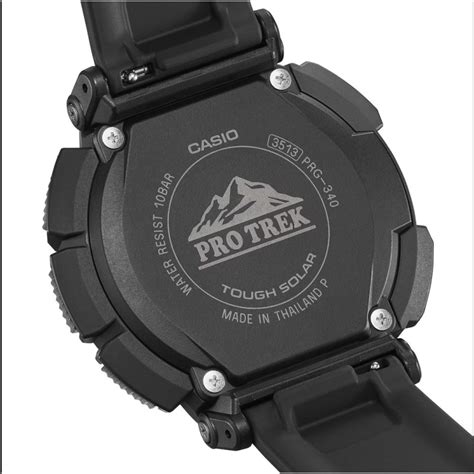 Montre altimètre solaire CASIO PRG 340 1ER noire PRO TREK Montania Sport