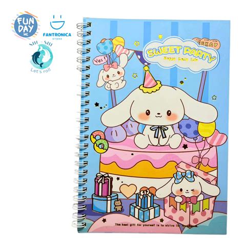 Jual Notes Spiral Premium Melody Kuromi Cinamoroll Sanrio Kertas Ukuran